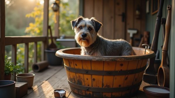 Des astuces pour laver son chien quand on n'a pas de shampoing